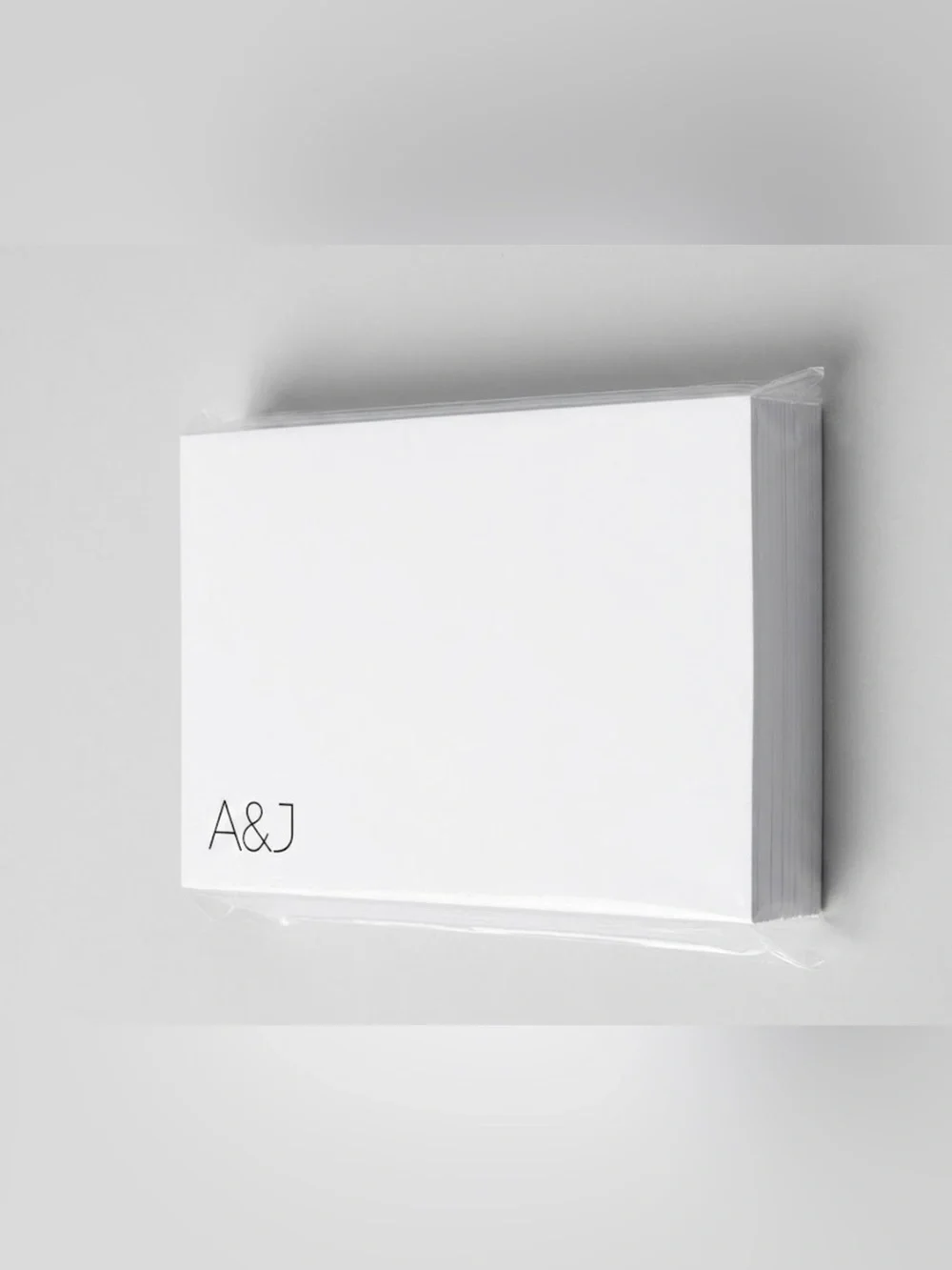 NWT luxury custom stationary set brand new high end a&j monogram cards and env.